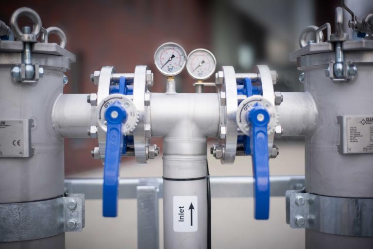 Dual Bag Filter System 80 SS - Inlet